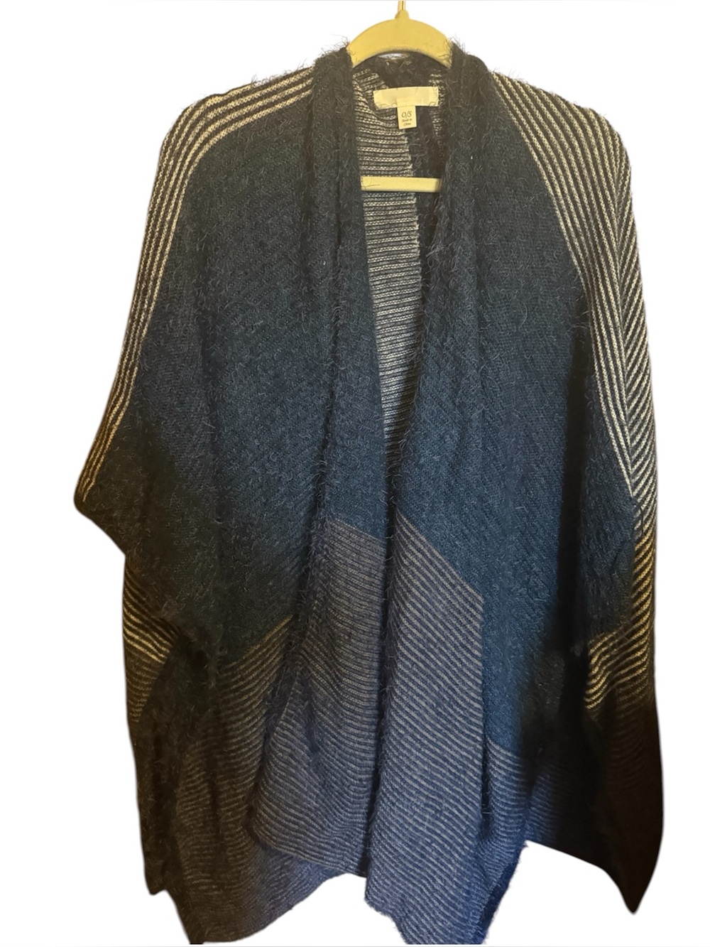 Soft fuzzy Cardigan osfm free size unisex open front blanket wrap